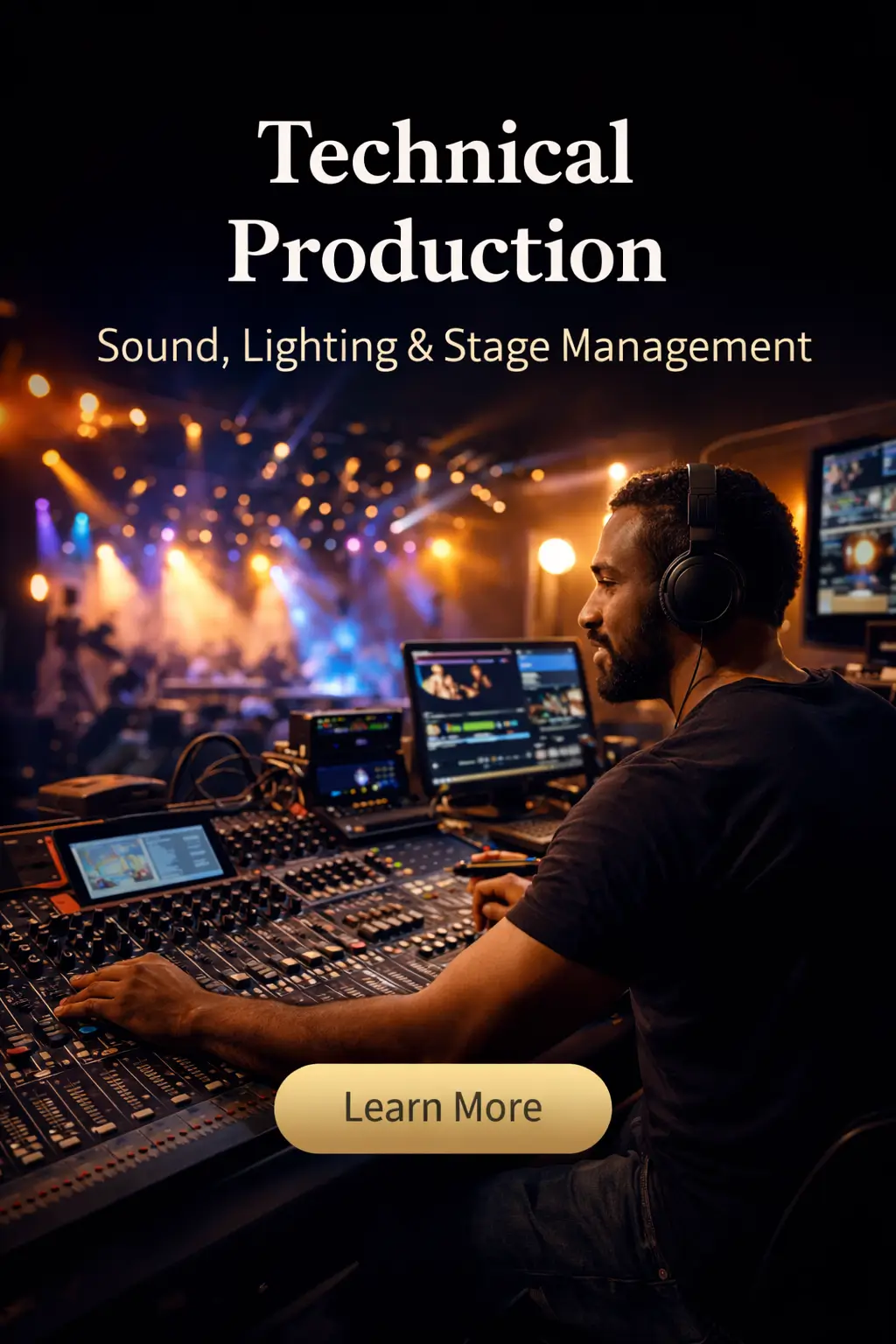 Technical Production - Sound, lighting & stage management